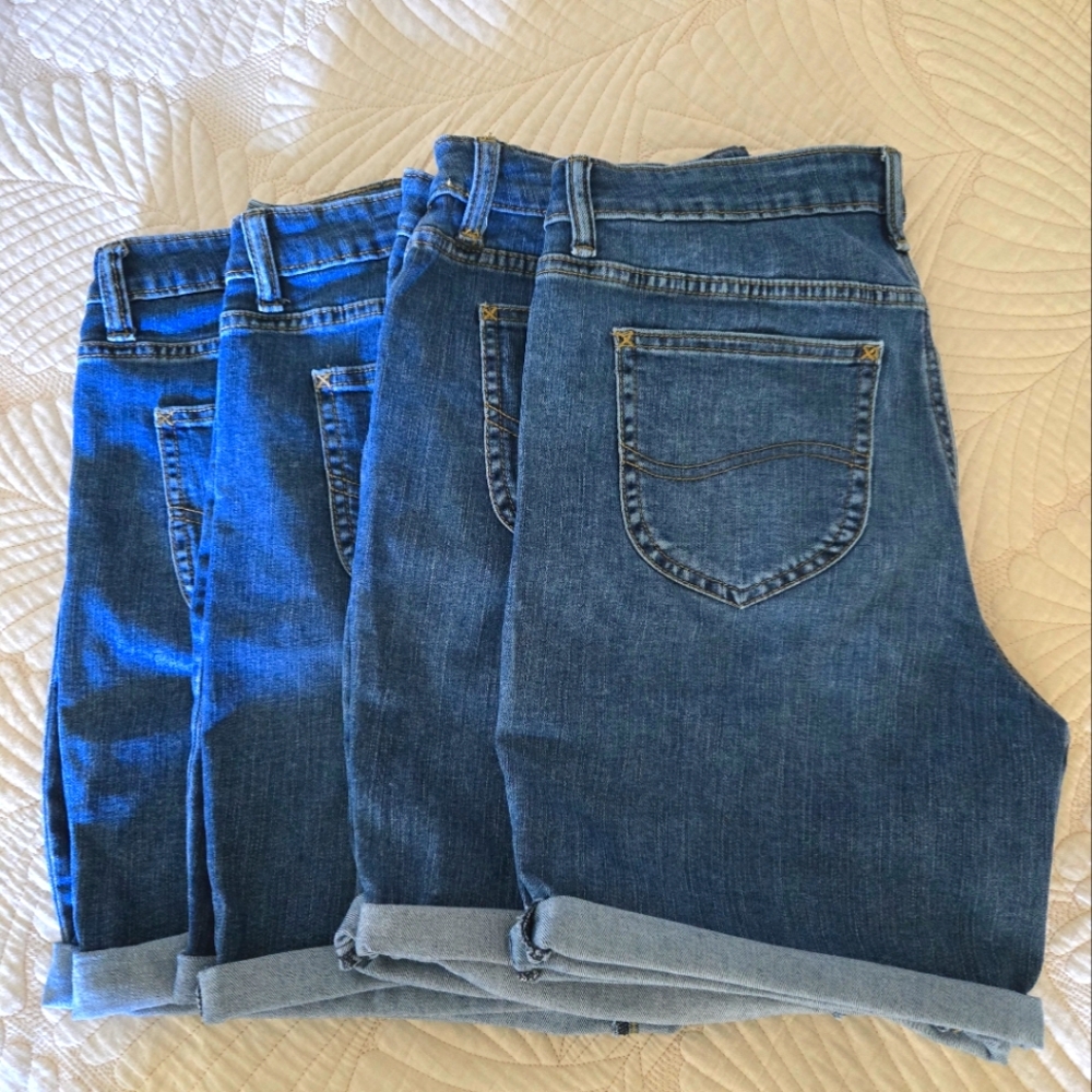 Lee Regular Fit Bermuda Denim Shorts-Four Pairs